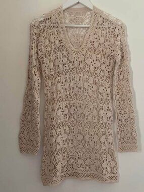 Crochet Cotton Cover-Up Dress